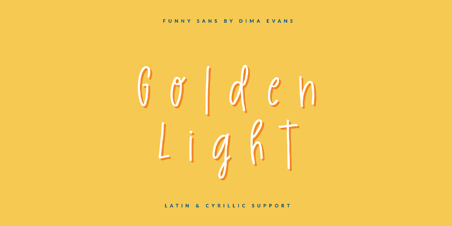 Font Golden Light